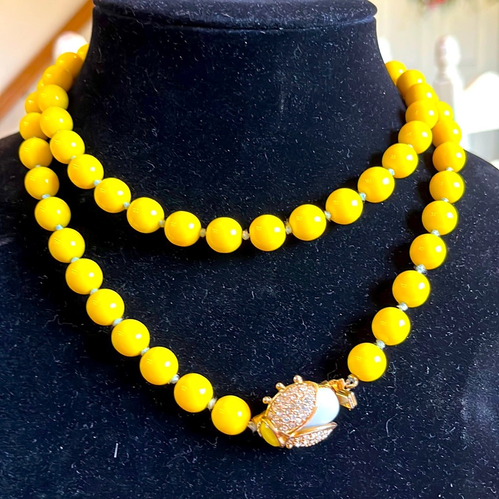 Beautiful Sunshine Yellow Vintage J. Crew Necklace.
